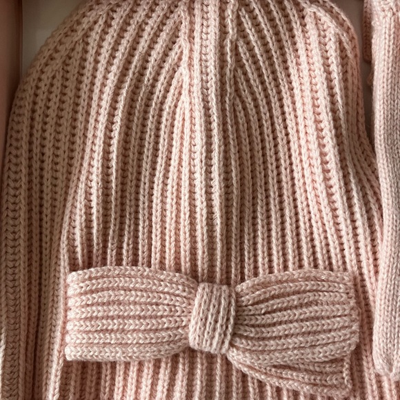kate spade Accessories New Kate Spade Pretty Pink Hat Glove Set